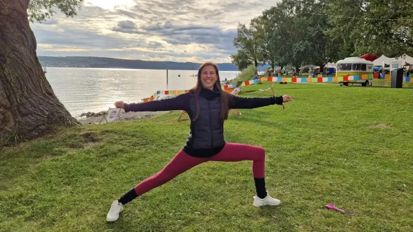 Yoga im Villa Berberich Park in Bad Säckingen